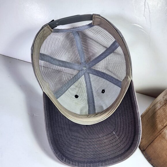 Patagonia Live Simply Hat Cap Mesh Back Snap Back Adjustable Grey W Patch Logo - Picture 8 of 10